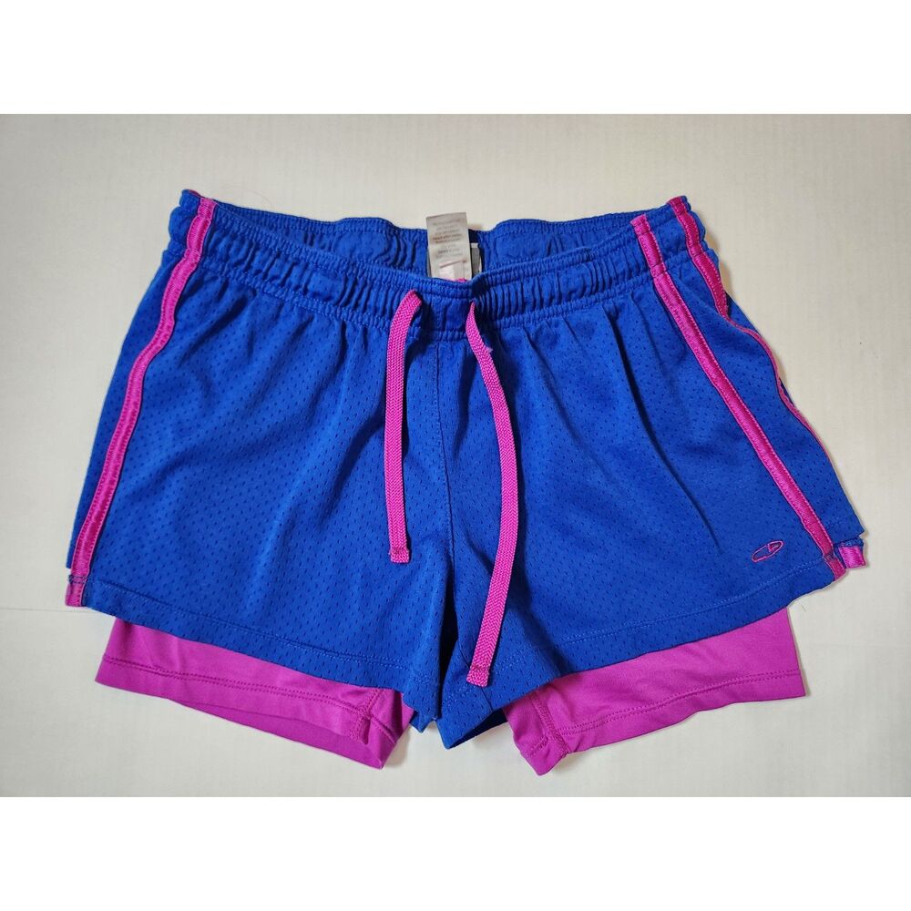 C9 by Champion Women’s Small Blue Purple Double Layer Athletic Shorts